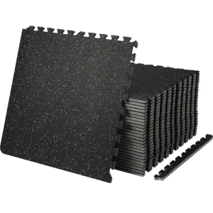EVA Foam & Rubber Top Interlocking Workout Floor Mats